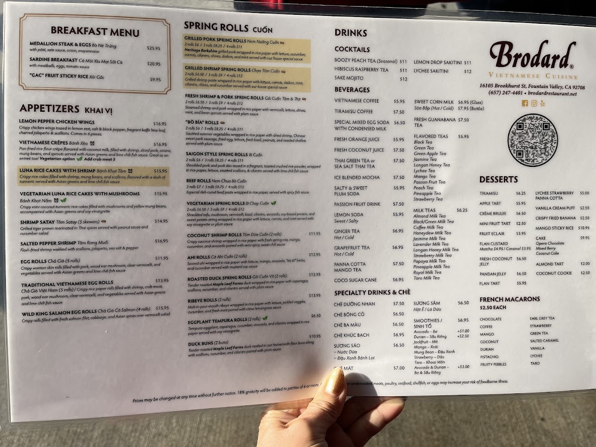 Brodard Restaurant Menu - Image 4