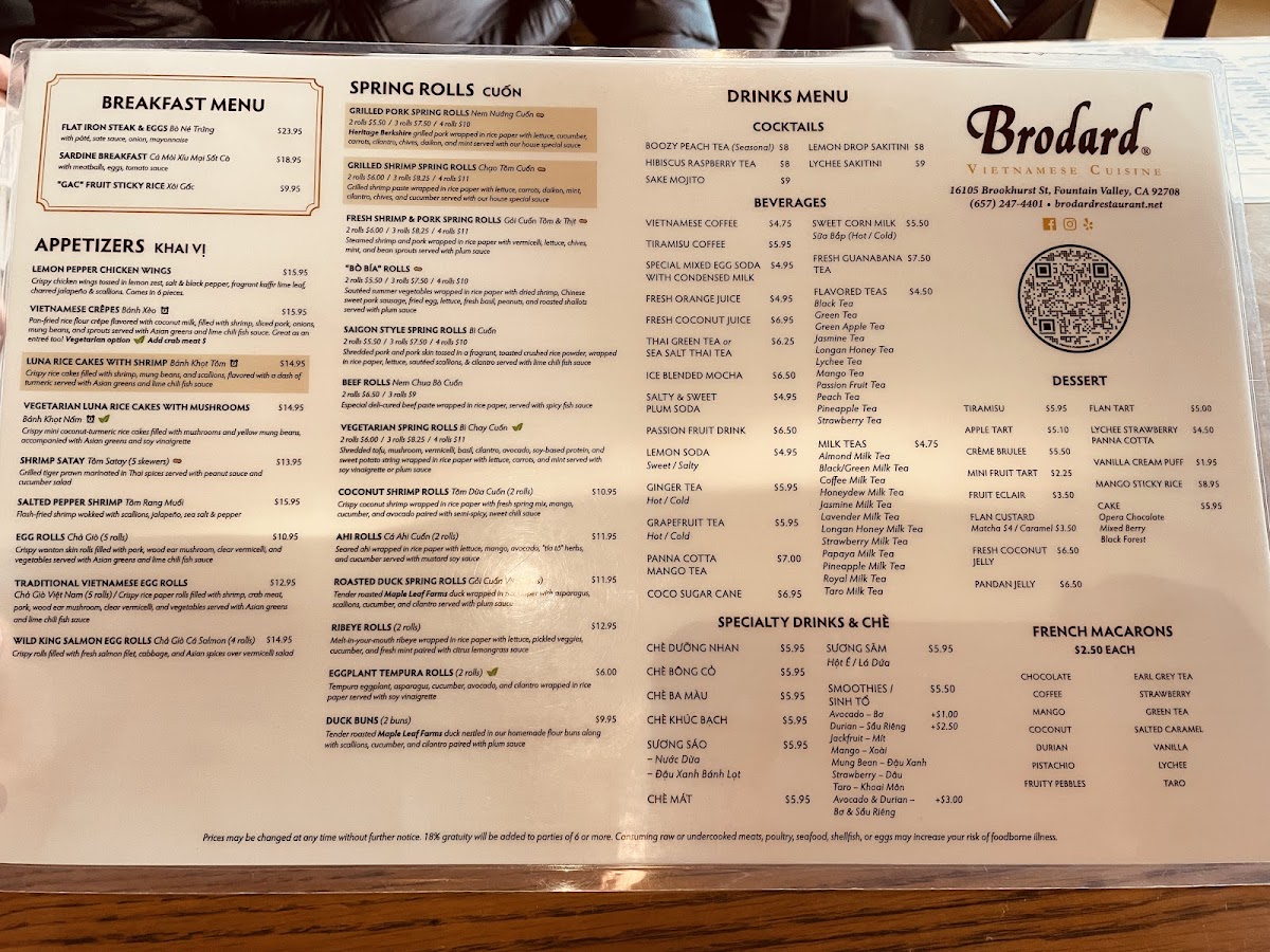 Brodard Restaurant Menu - Image 6